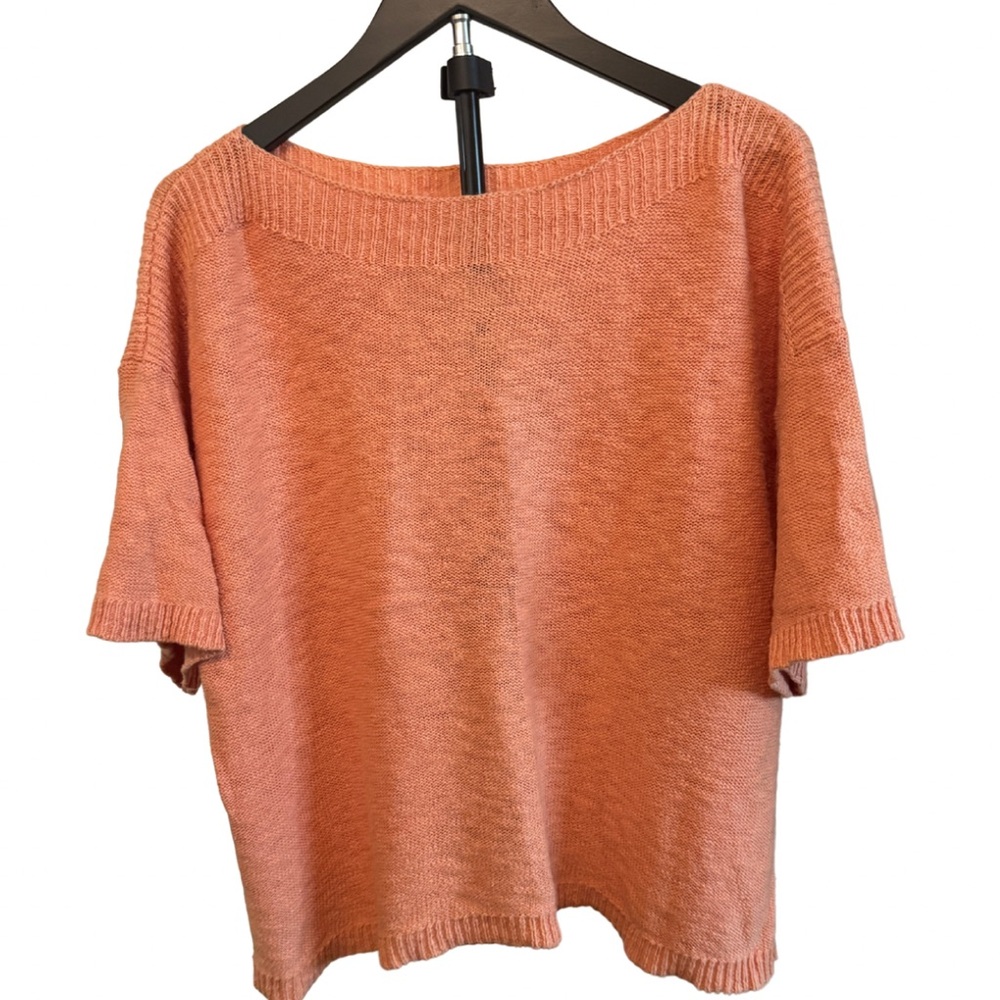 LOFT Women's Peach Crew Neck Sweater